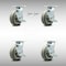 Service Caster 6 Inch SS Thermoplastic Caster Set with Roller Bearing 4 Brake 2 Swivel Lock SCC SCC-SS30S620-TPRRF-TLB-BSL-2-TLB-2 - alternate 6